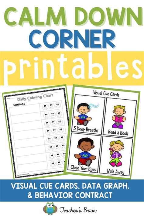 calm  corner printables social emotional learning activities