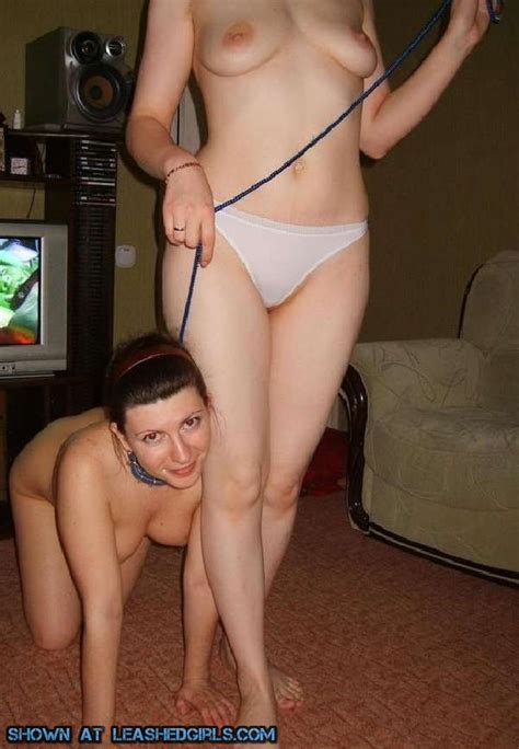 pierced pussy leash lead by being