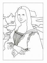 Lisa Mona Coloring Pages Monalisa History Texas Enchanted Famous Getcolorings Papa Piccolo Kids Club Shapes Printable Go Template Paintings Classroom sketch template