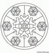 Coloring Stained Glass Colorkid Pages Snowflakes sketch template