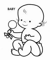Baby Coloring Pages Newborn Doll Boy Printable Drawing Funny Chair Print Infant Babies Pacifier Bae Cute Sun Color Praying Disney sketch template
