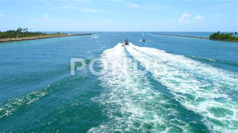 drone chasing yacht  miami  p stock footageyachtchasingdronemiami stock video stock