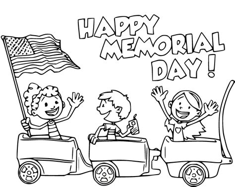children  memorial day coloring page  printable coloring