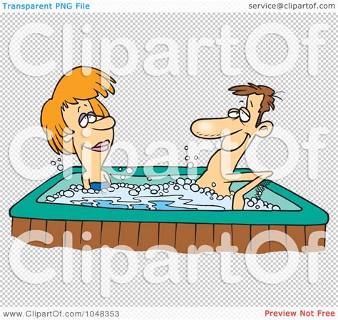 Royalty Free Rf Clip Art Illustration Of A Cartoon Couple In A Hot