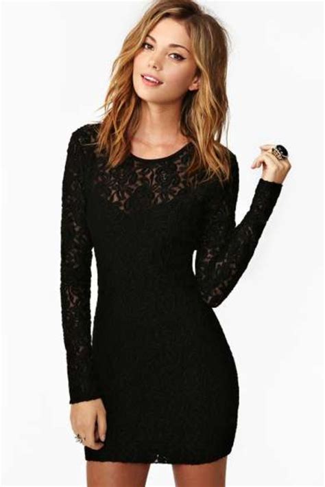 Dress Beautiful Gorgeous Black Lace Long Long