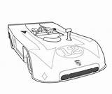 Corrida Porsche Mans sketch template
