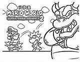 Mario Coloring Pages Bros Characters Getcolorings Color Brothers sketch template