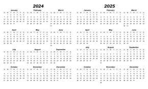 year   glance calendar template collection