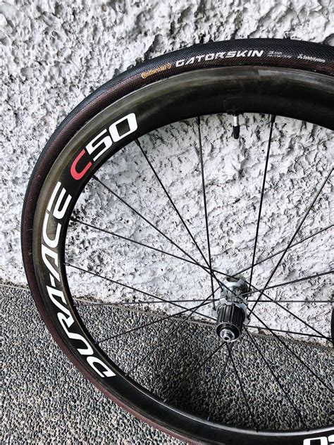 shimano  dura ace wh   carbon tubular wheel set sports equipment bicycles parts