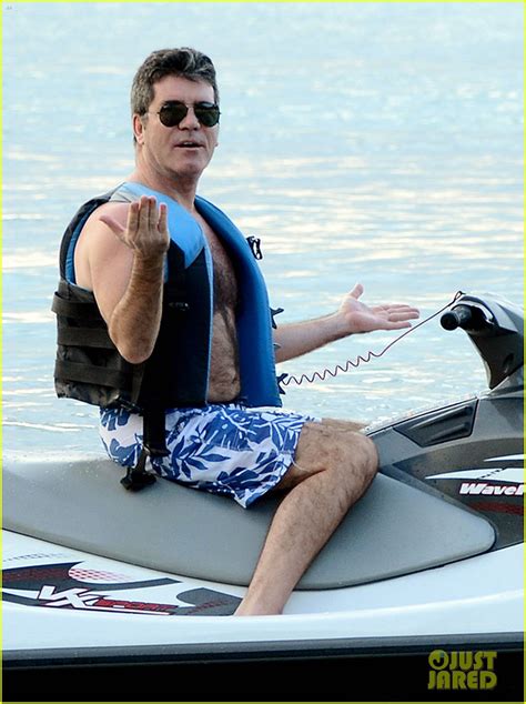 simon cowell goes shirtless while vacationing in barbados photo 3266839 lauren silverman