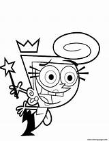 Coloring Pages Fairly Cartoon Oddparents Wanda Odd Parents Printable Cosmo Color Fairy Character Kids Print Sheets Nickelodeon Tv Series Characters sketch template