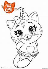 Coloring Cats Pilou Pages Printable sketch template
