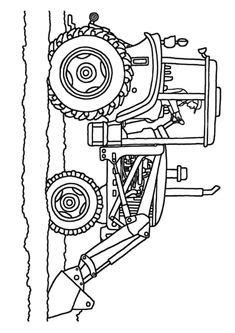 tractor coloring pages  pinterest