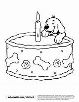 Clifford Perros Dachshund Geburtstag Scholastic Ausmalen Cumpleaños Cachorro sketch template