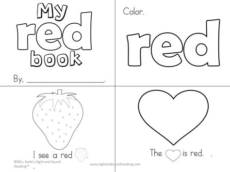color red activities  preschool