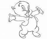 Porky Pig Coloring Pages sketch template