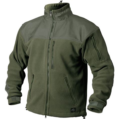 helikon classic army warm combat mens fleece tactical polar jacket olive  xl