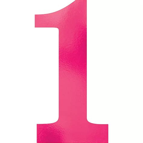 metallic pink number  cutouts ct party city canada