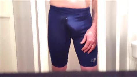 bulging and pissing my blue spandex spandex running xhamster