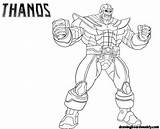 Thanos Gauntlet sketch template