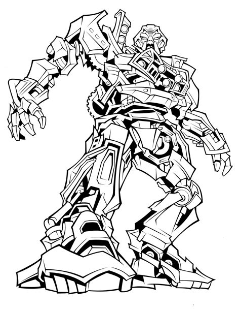 transformer robot decepticons coloring page  coloring pages