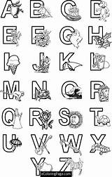 Coloring Alphabet Pages Printable Abc Kids Sheets Letters Colouring Drawing Characters Print Letter Abcs Ecoloringpage Color Alphabets Blocks Toddlers Pdf sketch template