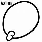 Aceituna Aceitunas sketch template
