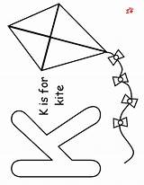 Kite Makinglearningfun sketch template