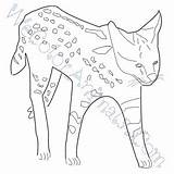 Coloring Serval Pages Click sketch template