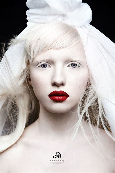 Nastya Zhidkova Albino Model Beautiful Beauty