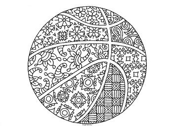 detailed basketball coloring pages coloring  drawing
