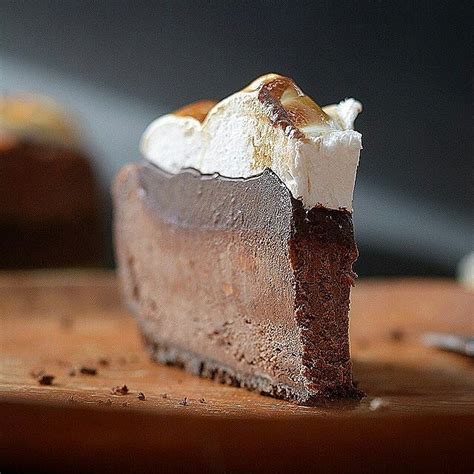 Hot Chocolate Cheesecake With Homemade Toasted Marshmallow