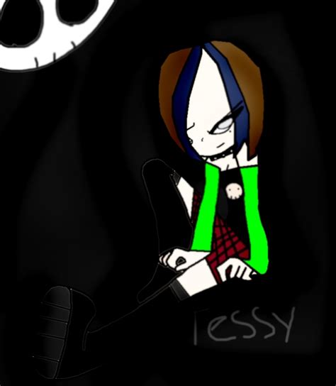 Angry Gothgirl Tessy Invader Zim Fancharacters Fan Art