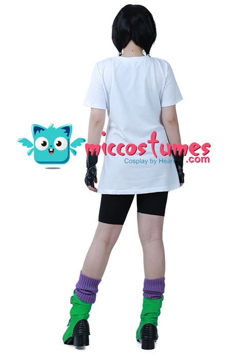 Dragon Ball Z Videl Cosplay Costume With Gloves And Shoes