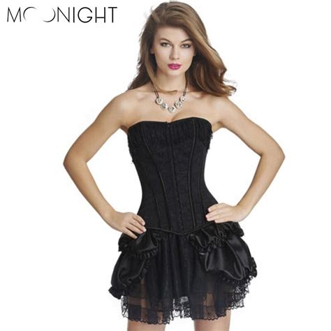 moonight women corsets and bustier top gothic corset overbust waist