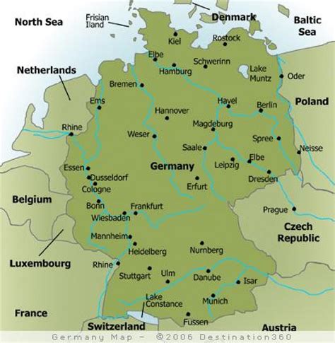 carta delle citta  germania principali citta  capitale della germania