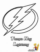 Tampa Coloring Bay Lightning Pages Hockey Nhl Logos Team Colouring Printable Teams Color Sheets Print Kids Gif Book Comments Getcolorings sketch template