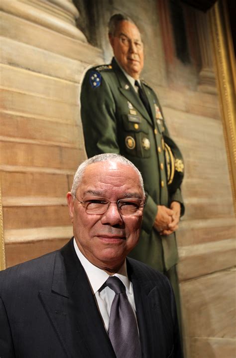 commissioned portrait  gen colin  powell   installed   smithsonians national