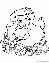 Disneyclips Kolorowanka Kolorowanki Thelittlemermaid Syrenka Characters Princesas Arielle Princesa Coloring2 Wydruku sketch template