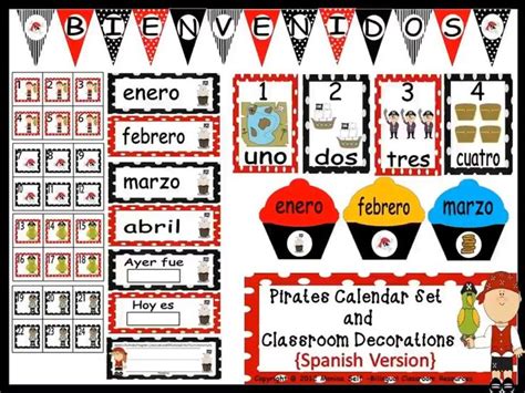 classroom calendar sets in spanish [video] bilingual