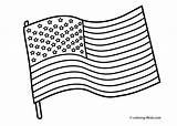 Flag Printable American Fireman sketch template