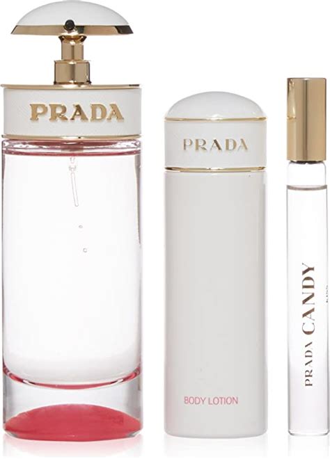 Prada Candy Kiss Set Of Perfume Body Lotion And Perfume Roll On 165 Ml