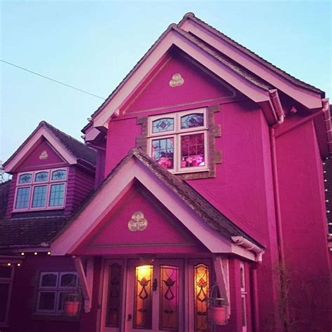 there s an entirely pink house on airbnb in essex england