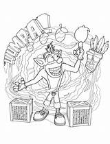 Bandicoot Colorear Kolorowanki Aku Xoomy Bestcoloringpagesforkids Ausmalen Crashbandicoot Dzieci Coco Páginas Facili Wumpa Websincloud L1 Bocetos Pagine sketch template