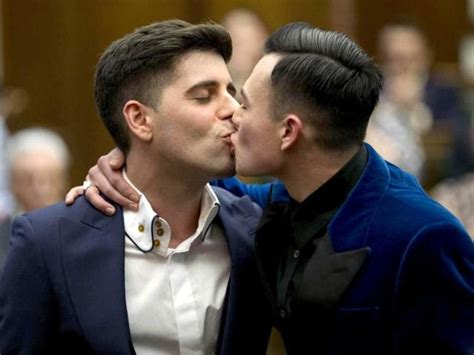 gay couples marry for first time in england and wales world hindustan times