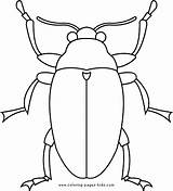 Coloring Bug Pages Bugs Color Printable Kids Sheet Sheets sketch template