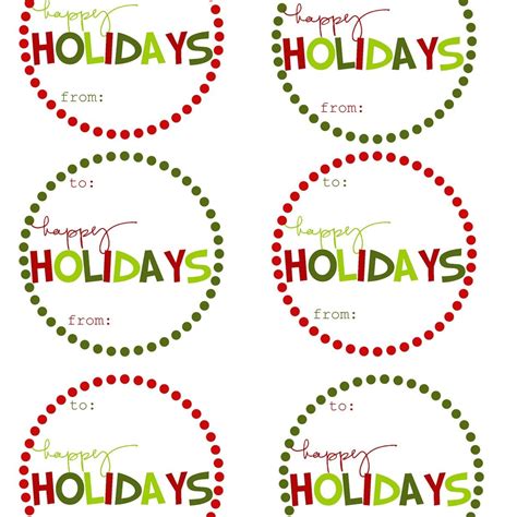 printable editable christmas gift labels printable templates