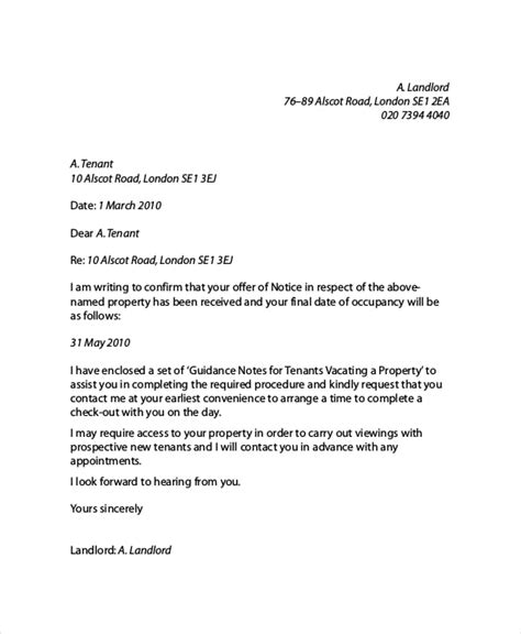 landlord reference letter template sample  format
