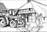 Boerderij Hakselaar Tractor Mewarnai Djiwa Mantap Verwonderend sketch template