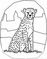 Coloring Pages Cheetah Running Getcolorings Ch sketch template